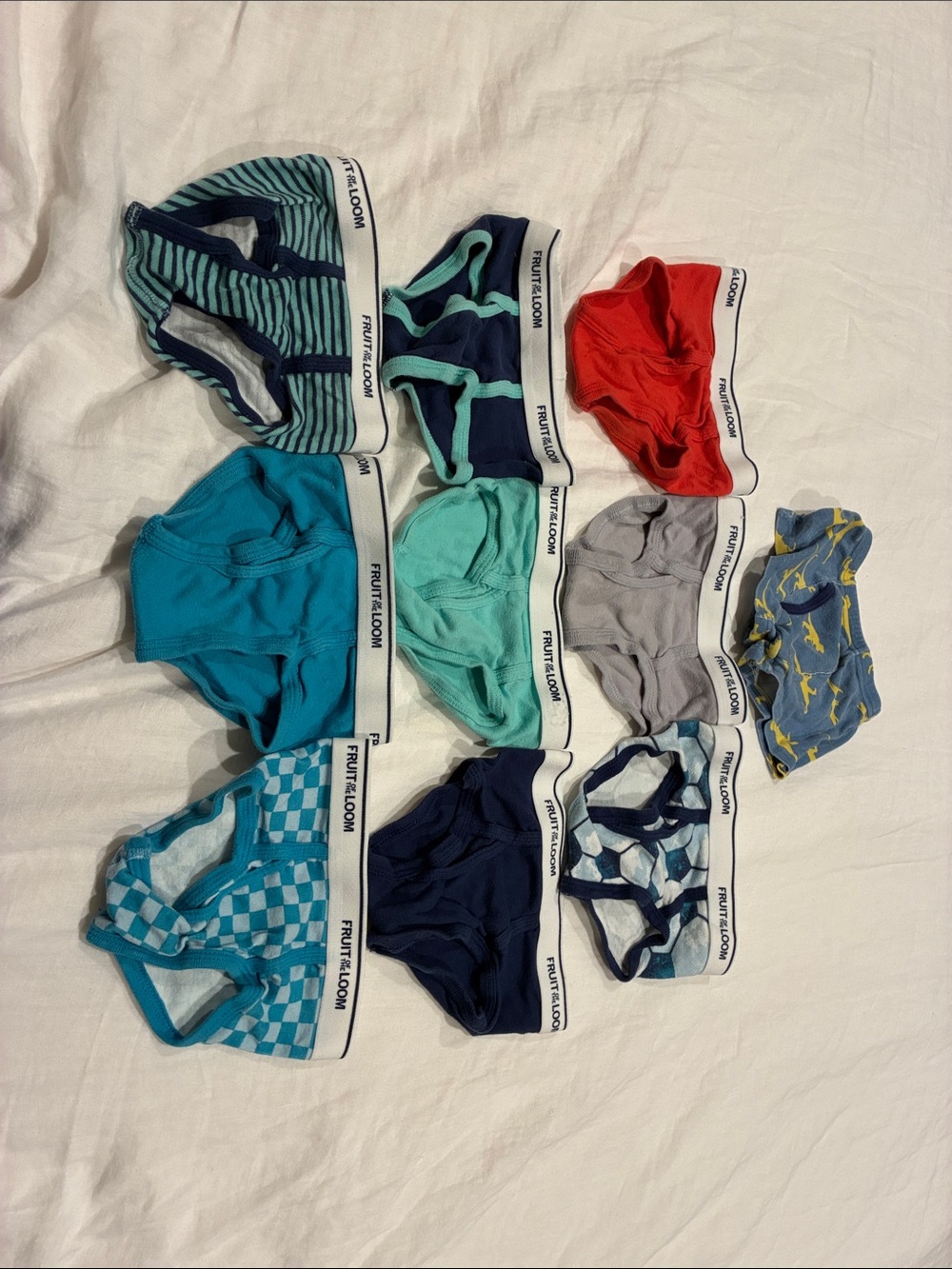 Fruit of the Loom Kids Multi-Color Cotton Briefs - Pack of Assorted Colors